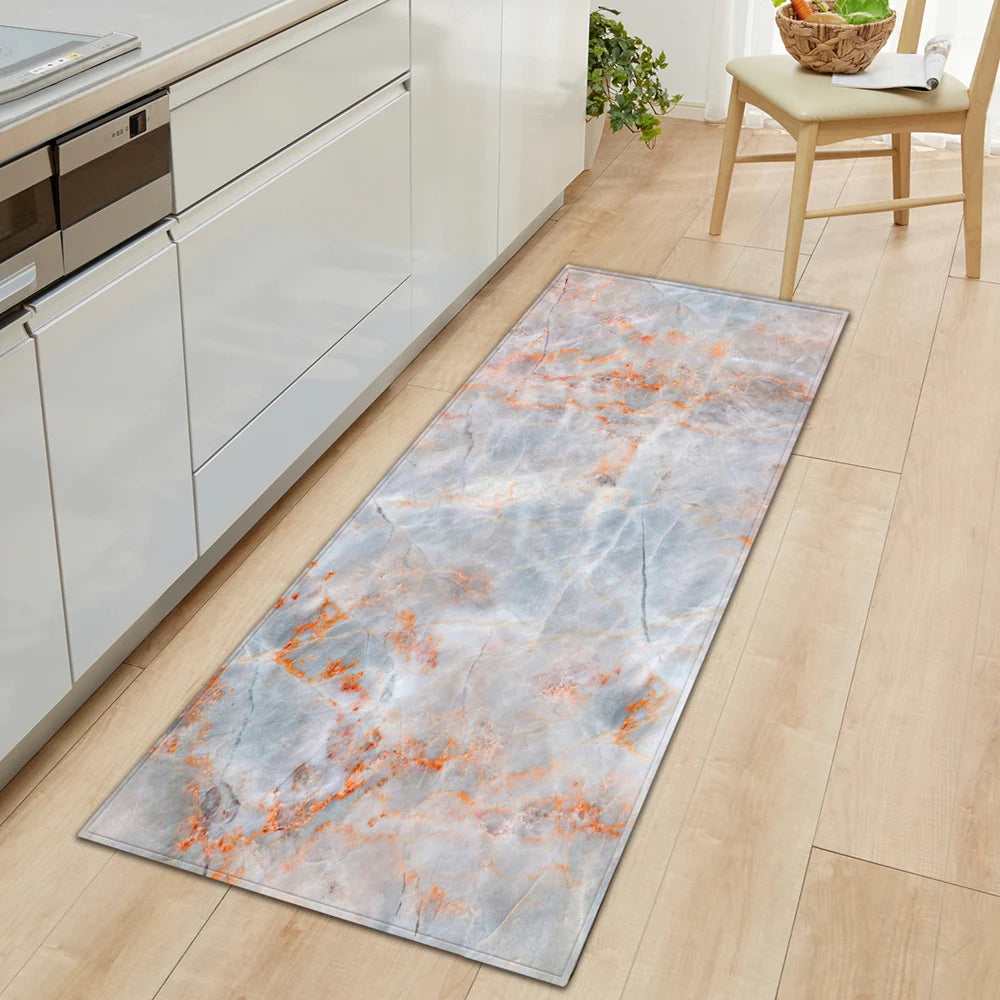 Navak Teppich Nordische Küchenmatte Schlafzimmer Eingangsbereich Fußmatte Haus Flur Bodendekoration Wohnzimmer Teppich Holzmaserung Badezimmer Anti-Rutsch-Teppich
