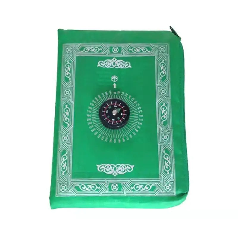 Navak Carpet Tragbare muslimische Reise-Gebetsmatte, Gebetsteppich mit Kompass und Broschüre, Musallah-Pads, Teppich für den Außenbereich, Ramadan, islamisches Geschenk