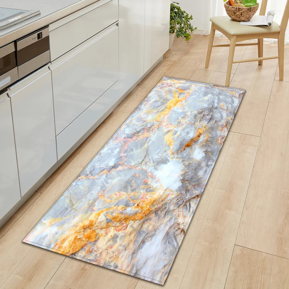 Navak Teppich Nordische Küchenmatte Schlafzimmer Eingangsbereich Fußmatte Haus Flur Bodendekoration Wohnzimmer Teppich Holzmaserung Badezimmer Anti-Rutsch-Teppich
