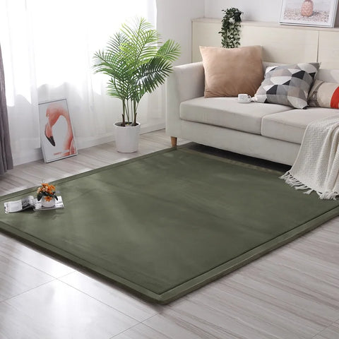 Navak Teppich, Korallensamt, gepolsterter, rutschfester Teppich, 3 cm dick, Tatami-Matten für Kinder, Erkerfenster, individuelle Matten, Schlafzimmer, Wohnzimmer, Bodenteppiche