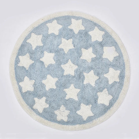 Navak Teppich Stern Teppich Tapete Infantil Runde Nordic Baumwolle Boden Matte Kelim Weiche Blaue Teppiche für Baby Kinder Kinder Schlafzimmer Wohnzimmer zimmer Dekor
