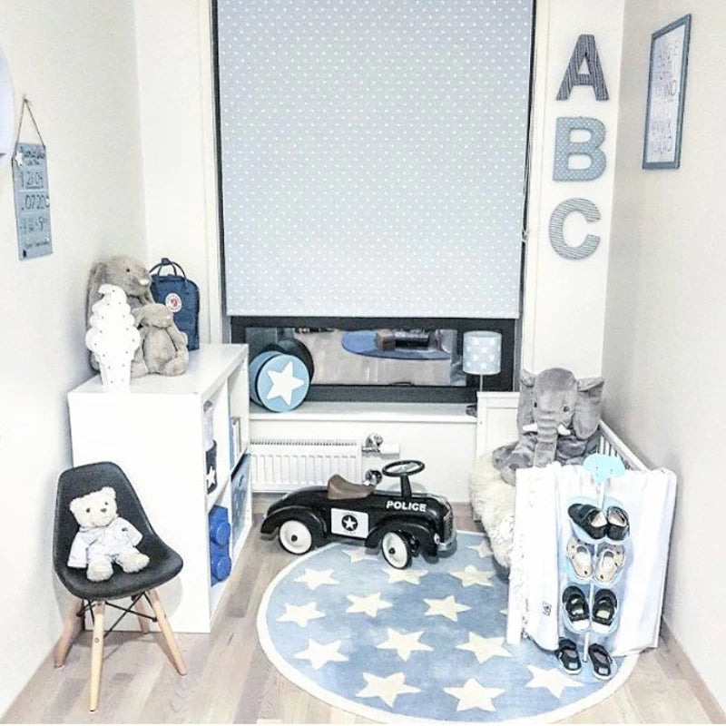 Navak Teppich Stern Teppich Tapete Infantil Runde Nordic Baumwolle Boden Matte Kelim Weiche Blaue Teppiche für Baby Kinder Kinder Schlafzimmer Wohnzimmer zimmer Dekor