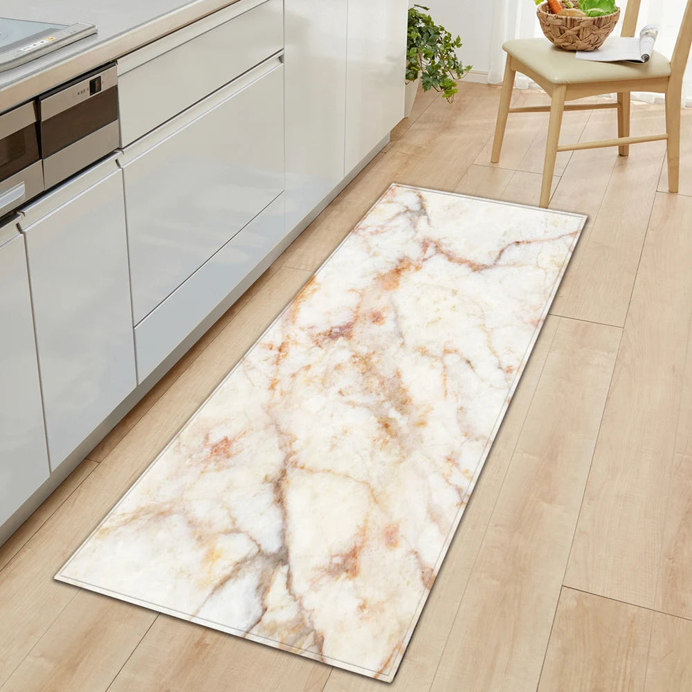 Navak Teppich Nordische Küchenmatte Schlafzimmer Eingangsbereich Fußmatte Haus Flur Bodendekoration Wohnzimmer Teppich Holzmaserung Badezimmer Anti-Rutsch-Teppich