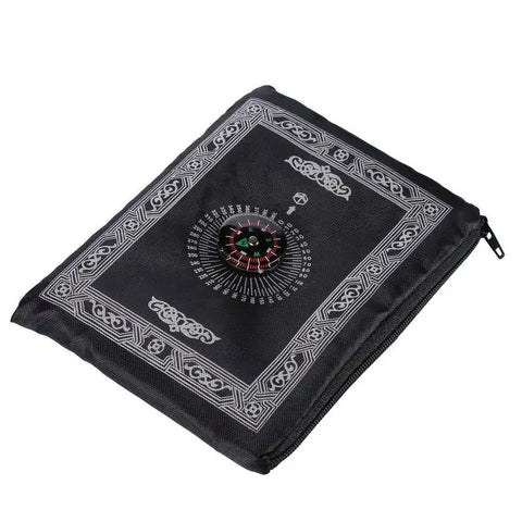 Navak Carpet Tragbare muslimische Reise-Gebetsmatte, Gebetsteppich mit Kompass und Broschüre, Musallah-Pads, Teppich für den Außenbereich, Ramadan, islamisches Geschenk