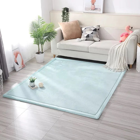 Navak Teppich, Korallensamt, gepolsterter, rutschfester Teppich, 3 cm dick, Tatami-Matten für Kinder, Erkerfenster, individuelle Matten, Schlafzimmer, Wohnzimmer, Bodenteppiche