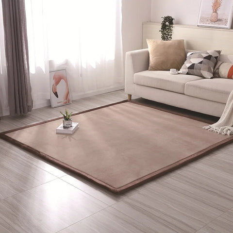 Navak Teppich, Korallensamt, gepolsterter, rutschfester Teppich, 3 cm dick, Tatami-Matten für Kinder, Erkerfenster, individuelle Matten, Schlafzimmer, Wohnzimmer, Bodenteppiche