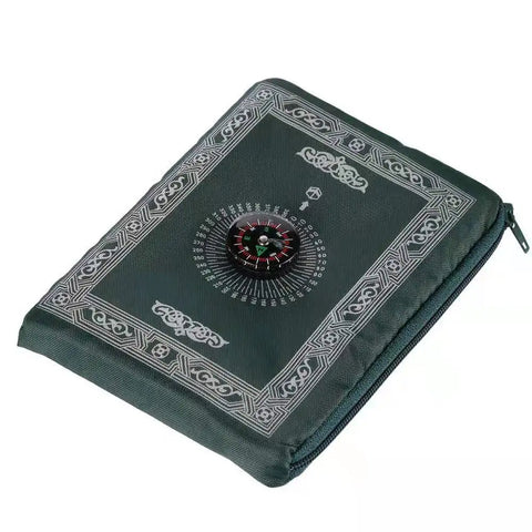 Navak Carpet Tragbare muslimische Reise-Gebetsmatte, Gebetsteppich mit Kompass und Broschüre, Musallah-Pads, Teppich für den Außenbereich, Ramadan, islamisches Geschenk
