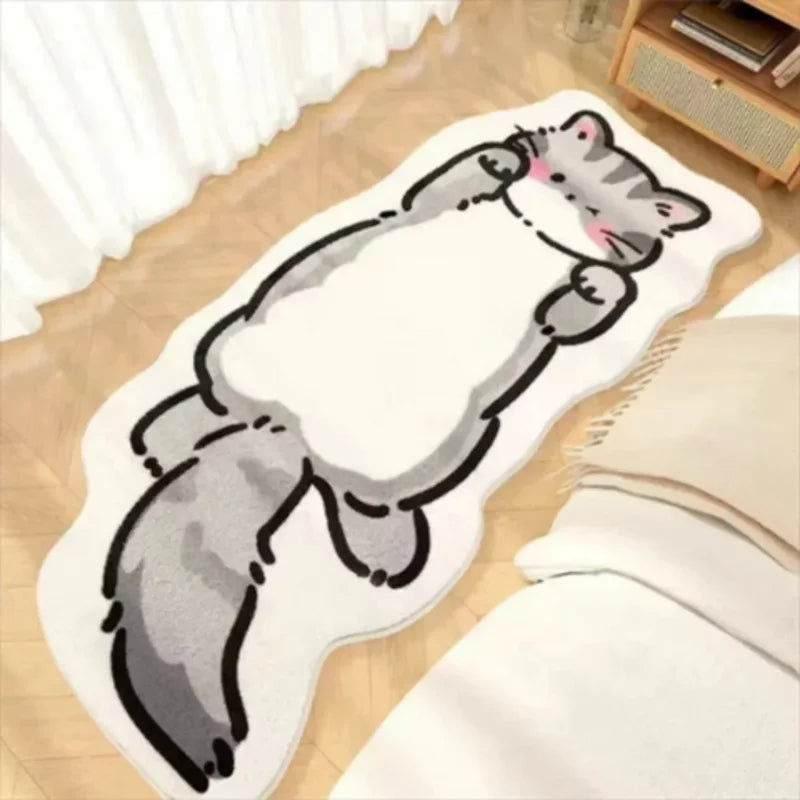 Navak Carpet Exclusive Picks Verbessertes Material Lustiger Cartoon-Schlafzimmer-Nachttischteppich Wohnzimmer Badezimmer Küche Rutschfester waschbarer Teppichmatte Heimdekoration