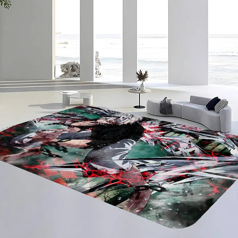 Navak Teppich Tokyo Anime Ghoul Bodenmatte er Anti-Rutsch Moderne Wohnzimmer Balkon Bedruckte Nachttischmatten