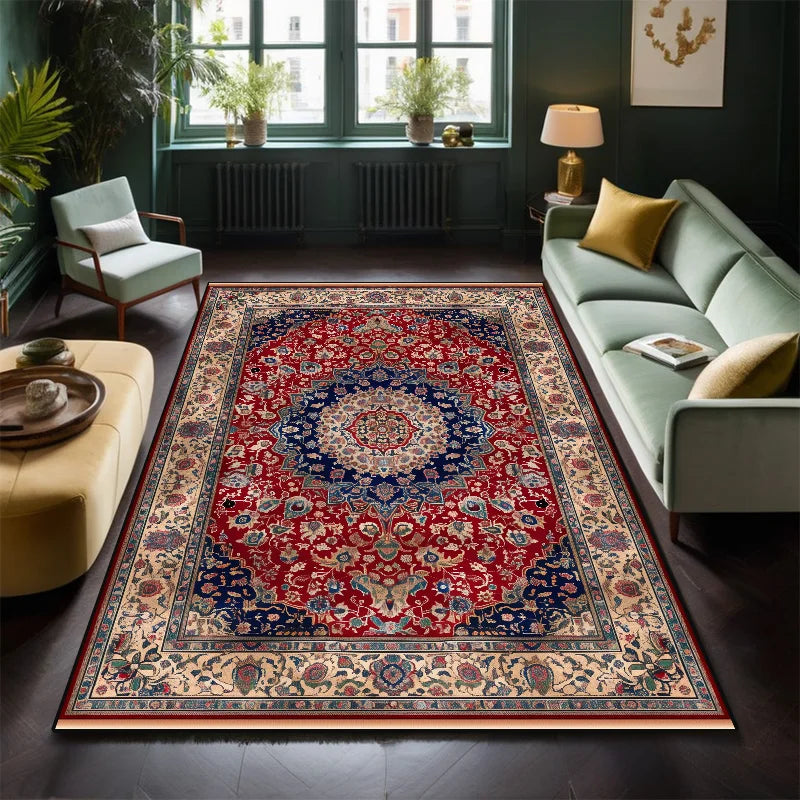 Navak Carpet Classical Persian Carpet in The Living Room Decoration Bedroom Soft Mat Bedside Non-slip Easy Clean Lounge Rug Entrance Door Mat