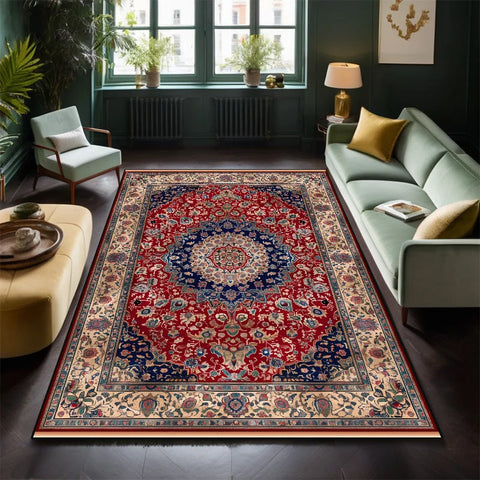 Navak Carpet Classical Persian Carpet in The Living Room Decoration Bedroom Soft Mat Bedside Non-slip Easy Clean Lounge Rug Entrance Door Mat
