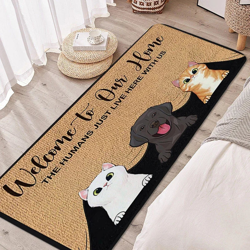 Navak Teppich, Teppich für Schlafzimmer, schöne Fußmatte für Haustiere, Katzen und Hunde, Eingangsbereich, Fußmatte, individueller Wohnzimmer-/Flur-/Badezimmerteppich, Küchenzubehör