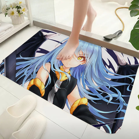 Navak Teppich Dämon Slime Rimuru Tempest Flur Teppich rutschfeste Waschküche Matte Wäsche Dekor Balkon Kind Wohnzimmer WC Teppich