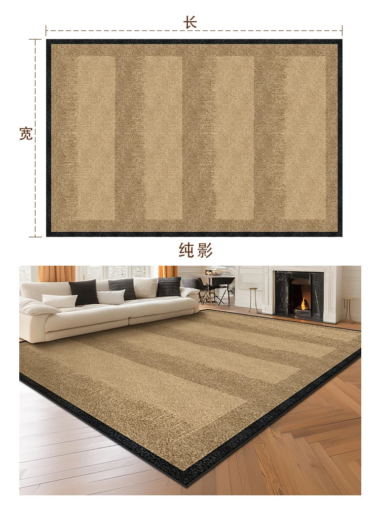 Navak Carpet Retro Style Living Room Decoration Carpet Large Area Rugs for Bedroom Washable Bedside Soft Floor Mat Anti-slip Cloakroom Rug