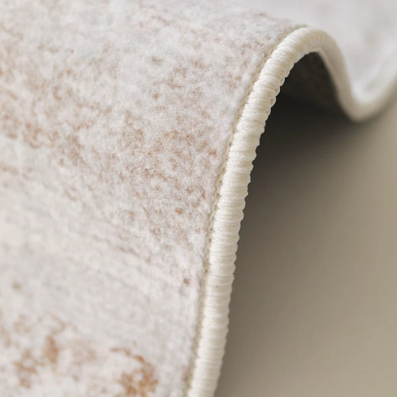 Navak Teppich, italienischer minimalistischer Teppich für Wohnzimmer, leichtes Luxus-Schlafzimmerdekor, Plüschteppich, flauschig, weich, grau, verdickte Matte