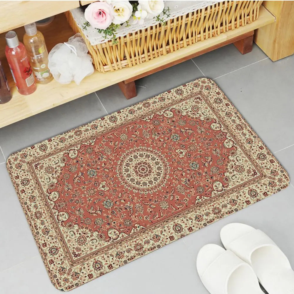Navak Teppich Boho Perserteppich Muster Küchenmatte rutschfeste Waschküchenmatte Wäschedekor Balkon Kind Wohnzimmer Moderne Wohnkultur