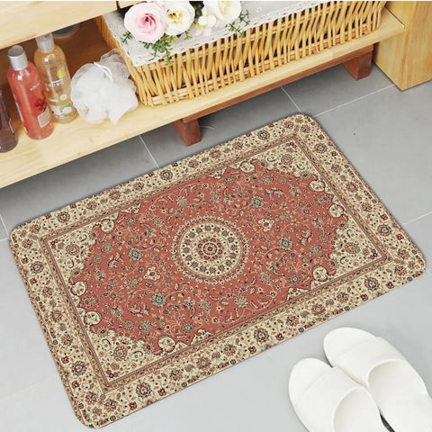 Navak Teppich Boho Perserteppich Muster Küchenmatte rutschfeste Waschküchenmatte Wäschedekor Balkon Kind Wohnzimmer Moderne Wohnkultur