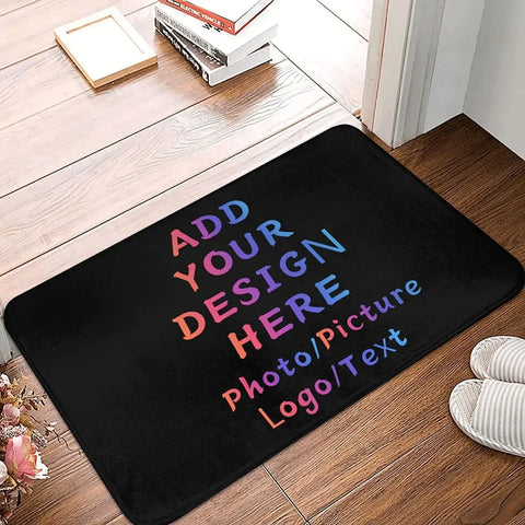 Navak Teppich, personalisierte Fußmatte mit Ihrem Text, Foto, Logo, Bild, rutschfeste, individuelle Willkommens-Teppich-Fußmatten für die Eingangsdekoration