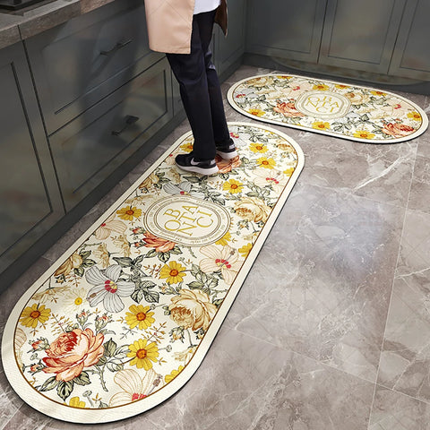 Navak Teppich Saugfähiger Küchenteppich Rutschfeste Bodenmatte Absorbiert Öl Küche Langer Bereich Teppich Schlafzimmer Teppich Eingang Fußmatte Home Decor Zimmer Tapis