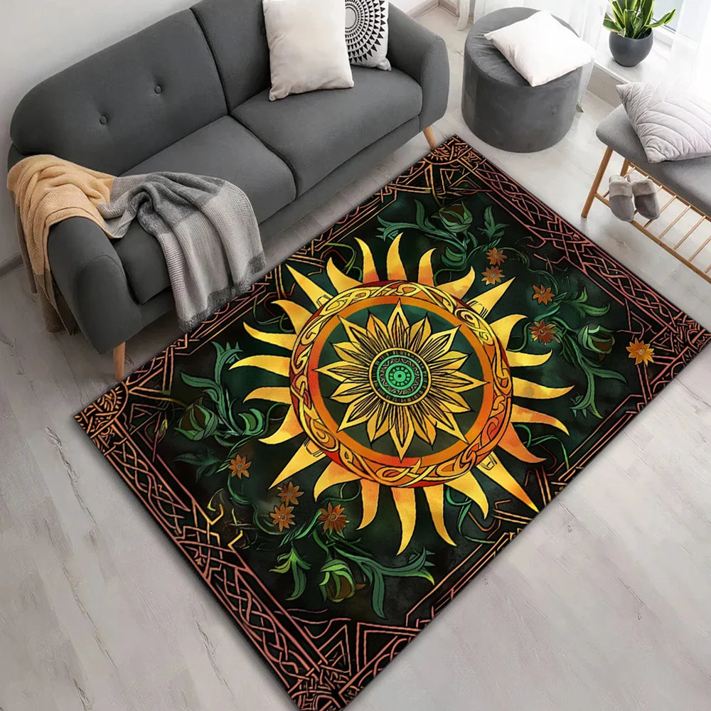 Navak Carpet Kreativer Teppich, strapazierfähige Fußmatte, Stuhlmatte, Sofamatte, bequemer bedruckter Teppich, geeignet für Hotel, Balkon, Flur, Wohnzimmer