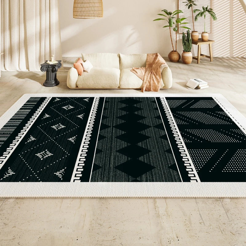 Navak Teppich Persischer Wohnzimmer Großflächiger Teppich Schlafzimmer Nachttisch Sofa Couchtisch Rutschfeste Teppiche 2025 Neuer Retro High End Wasserdichter Teppich