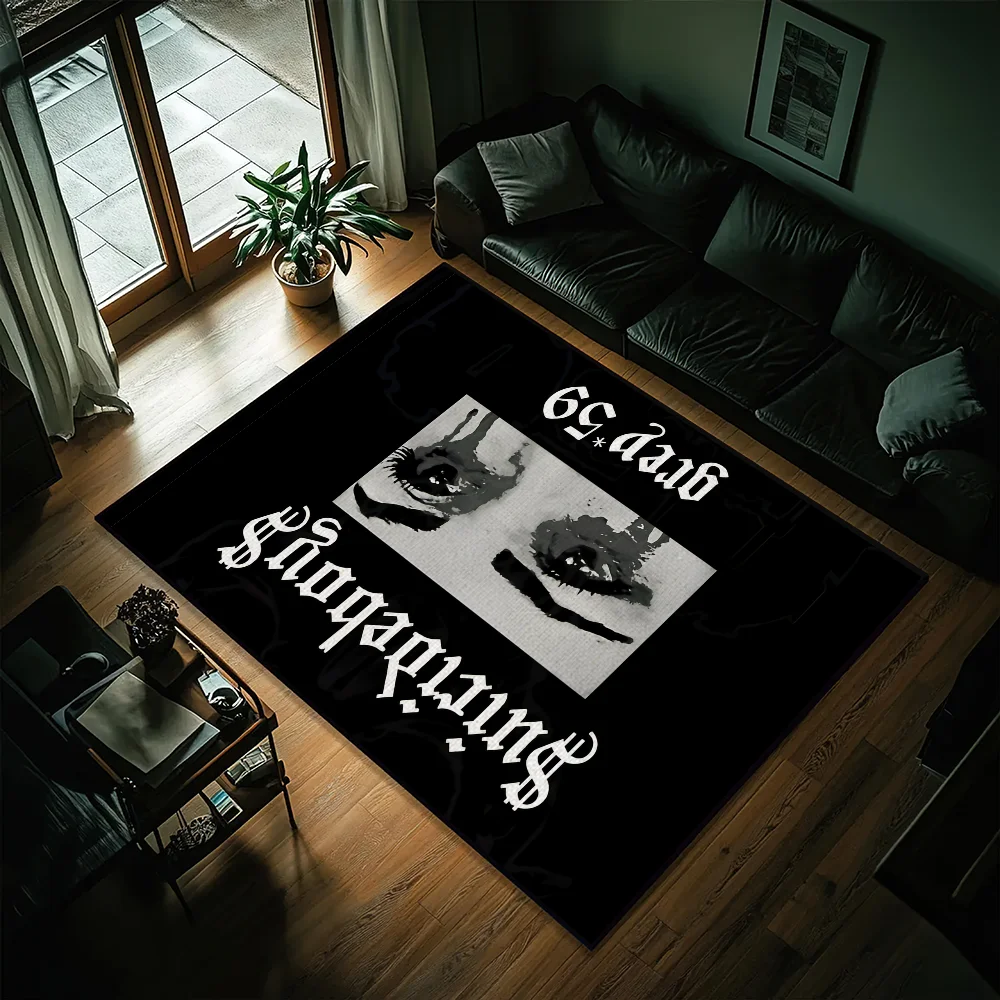 Navak Teppich, lustiger S-Suicideboys G59-Teppich, Nachttisch, Küche, Bad, Wohnzimmer, Haus, Schlafzimmer, Bodenmatte, Fußmatte, großer Teppich, Teppich, Dekoration