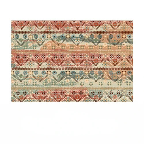 Navak Teppich KristallsamtteppichBohemian Muster Dekorativer Wohnzimmerteppich Tribal Style Marokkanischer Luxus Persischer Schlafzimmerteppich Geometrisch A