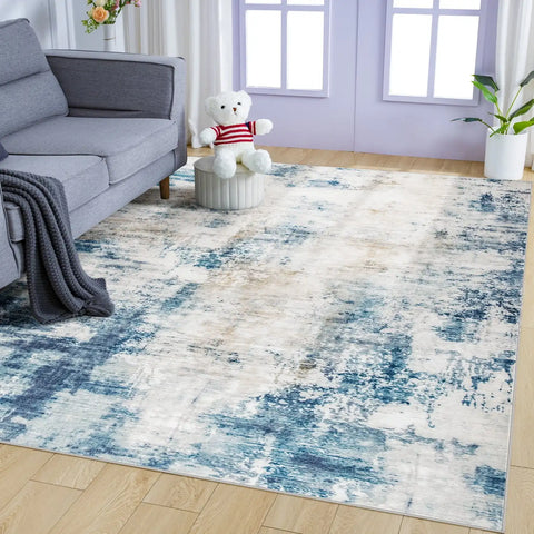 Navak Carpet Lochas Abstrakter großer Teppich, weicher moderner Teppich für Wohnzimmer, Schlafzimmer, Heimdekoration, Innenteppich