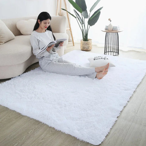 Navak Teppich, pelziger Teppich, Wohnzimmermatte, modernes Schlafzimmer, nordischer Stil, Dekorationsteppich, groß, schwarz, grau, weiß, rutschfeste Kinderteppiche