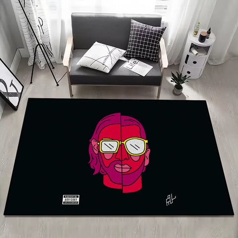 Navak Carpet Door Mat q-Qlf Anti-Slip Kitchen Bedroom Handmade p-PNL Tufted Rug Carpet singer Living Rapper Room Entrance Decoration