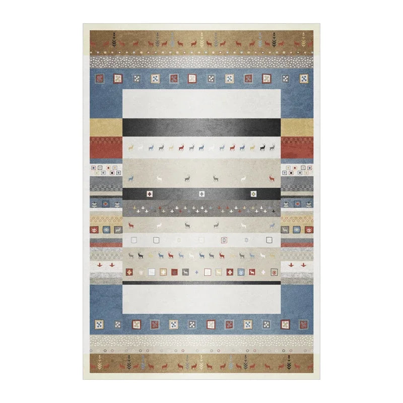 Navak Carpet Bohemian Persisch inspirierter Teppich für Wohnzimmer und Schlafzimmer, ethnisches Stammesdesign, weiche, rutschfeste Bodenmatte