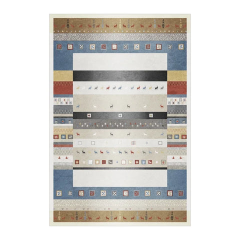 Navak Carpet Bohemian Persisch inspirierter Teppich für Wohnzimmer und Schlafzimmer, ethnisches Stammesdesign, weiche, rutschfeste Bodenmatte