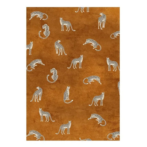 Navak Teppich, moderner nordischer Wohnzimmerteppich, künstlerischer Teppich mit Leopardenmuster, Heimdekoration, bequem, weich, für Schlafzimmer und Nachttisch, rutschfeste Bodenmatte