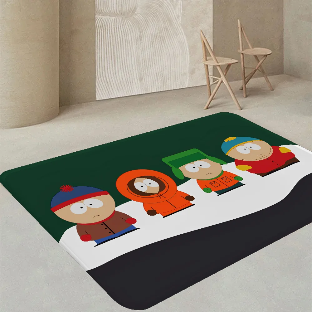 Navak Carpet Amine S-South Cartoon P-Park Fußmatte, waschbar, rutschfest, für Wohnzimmer, Sofa, Stühle, Fußmatte, Küchenfußmatte, Teppich