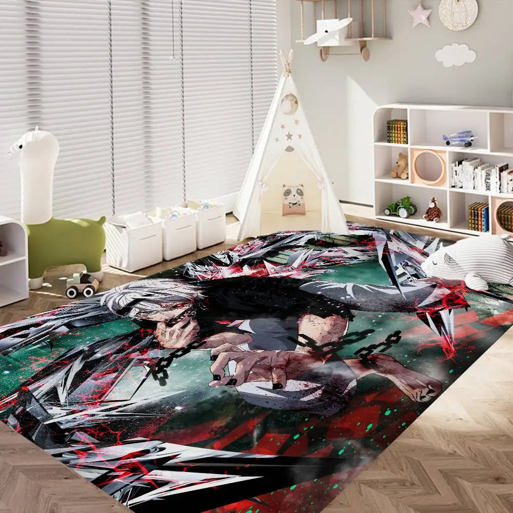 Navak Teppich Tokyo Anime Ghoul Bodenmatte er Anti-Rutsch Moderne Wohnzimmer Balkon Bedruckte Nachttischmatten