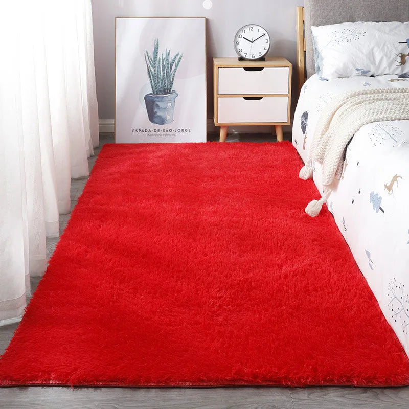 Navak Carpet Exclusive Picks Solid Color Plush Carpet Children's Bedroom Soft Fluffy Mat Living Room Baby Room Nursery Playroom Decorated Area Carpet
