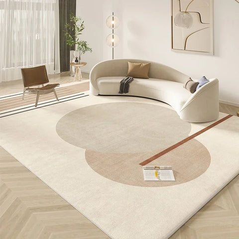 Navak Teppich, Wohnzimmerdekoration im Wabi-Sabi-Stil, Plüschteppich, leichte Luxusteppiche für Schlafzimmer, flauschig, weich, dick, waschbare Bodenmatte
