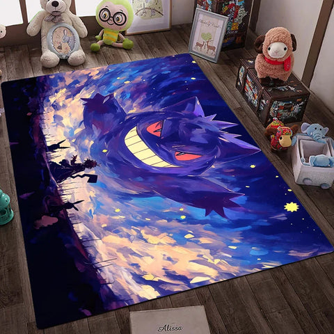 Navak Carpet Daily Picks Cartoon Anime Pokemon Teppich Bodenmatte Gengar Lucario Wohnzimmer Badezimmer Nachttisch Teppich Home Decor