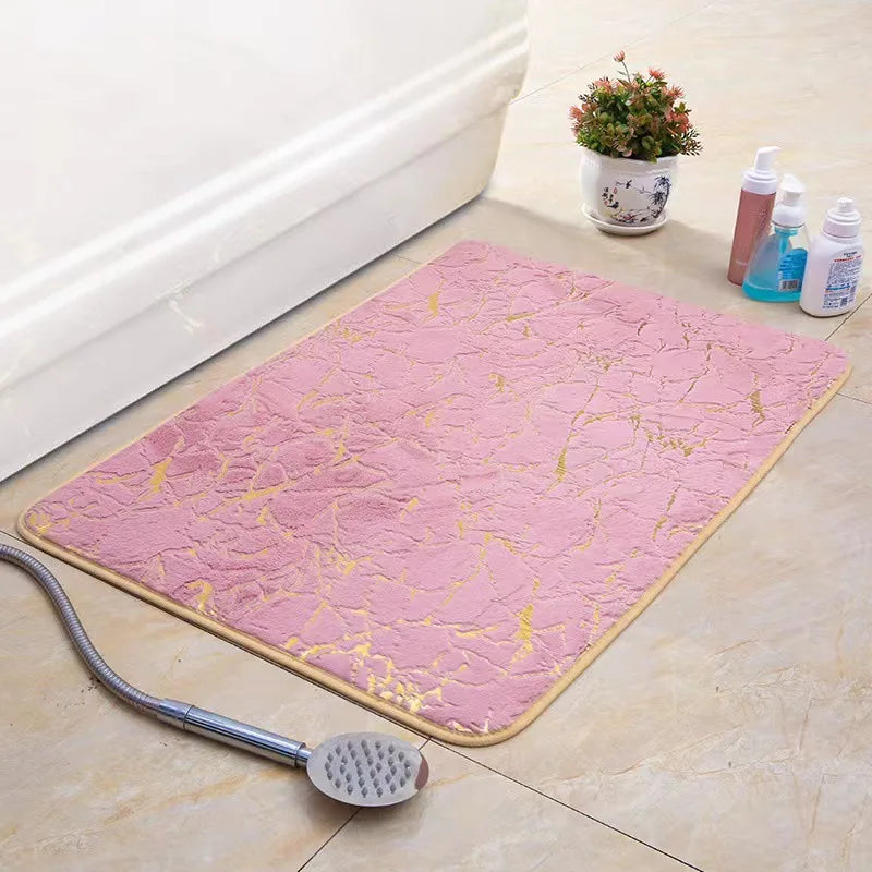 Navak Teppich-Badematte, moderner Wohnzimmerbereich, kleiner Teppich, waschbar, Schlafzimmer-Fußmatte, Badezimmer, rechteckig, rutschfest, Toilettenboden, Kunstmatte