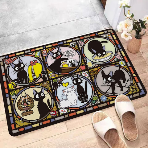 Navak Carpet KiKi Jiji Cat Room Mats Nordic Style Home Doormat Bathroom-Toilet Mats Bedroom Hotel Decor Mat