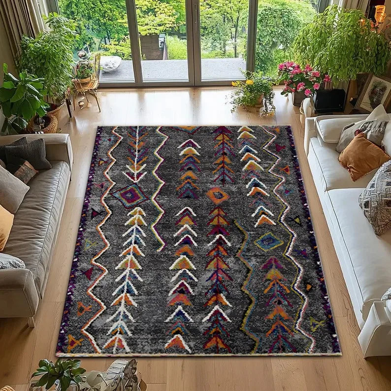 Navak Teppich Persischer Retro-Stil Teppich Marokkanischer Freizeitteppich Teppiche für Wohnzimmer Wohnzimmerdekoration Waschraum Bodenmatte Teppiche