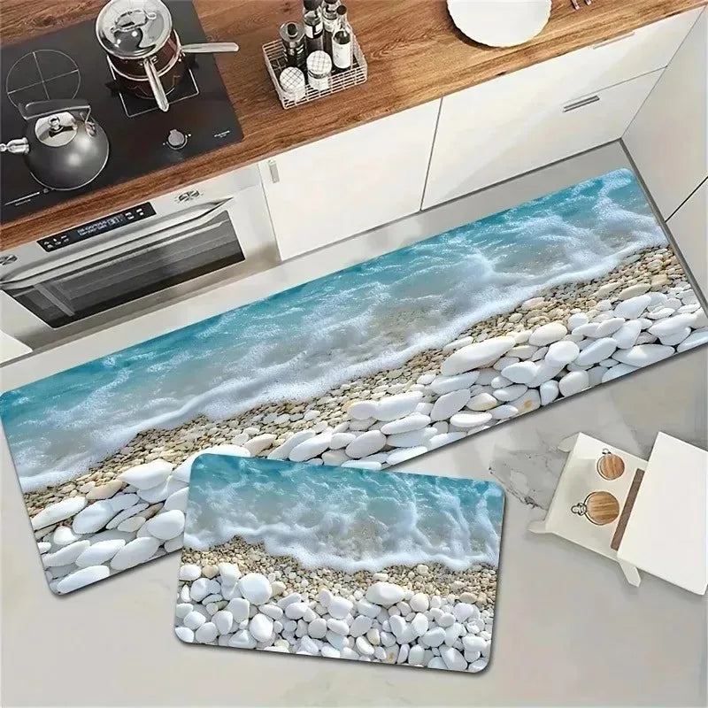 Navak Carpet 1 Stück Küchenteppich mit Hühnermuster, rutschfeste Fußmatten für Zuhause, Pop-Design, Badezimmerteppiche, Badematte, Teppich für Zuhause, Waschbecken, Wäschedekor