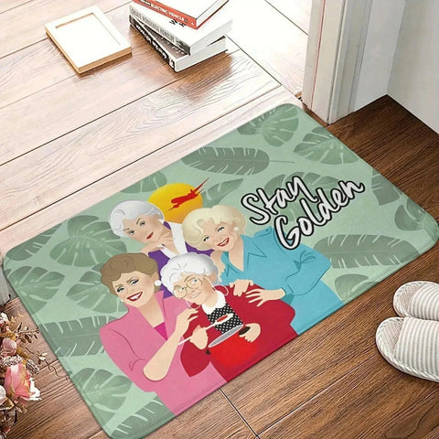 Navak Carpet 1 Stück 3D-Muster Landschaft Fußmatten Küchenteppiche Rutschfeste Pop-Design Badezimmerteppiche Badematte Teppich für Zuhause Waschbecken Wäsche Dekor