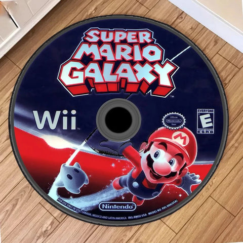 Navak Carpet Daily Picks Disney Mario Cartoon Runder Teppich Baby Krabbelmatte Kreisförmige Teppiche Wohnzimmer Schlafzimmer Fußmatte Spiel CD Heimdekoration