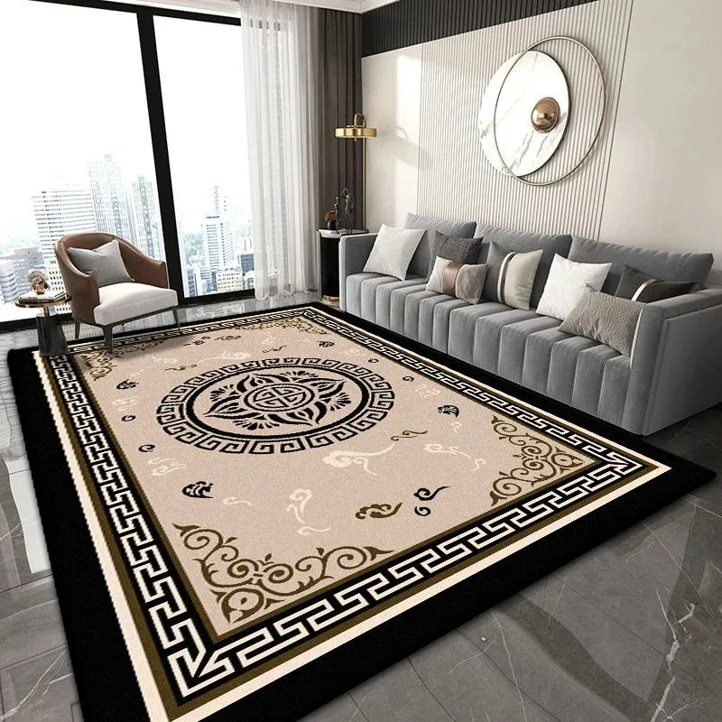 Navak Carpet Chinesischer klassischer Teppich für leicht zu reinigende Wohnzimmer-Couchtische und Schlafzimmer-Garderoben, rutschfeste Dekoration
