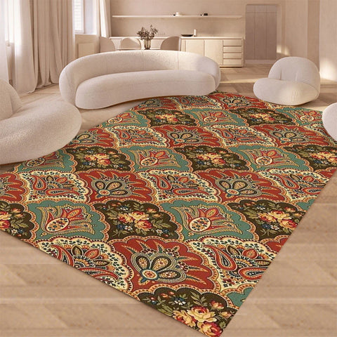 Navak Carpet Daily Picks Disney Wohnzimmerteppich im persischen Stil, Kunst-Teezimmerteppiche, weicher, waschbarer Balkonteppich, luxuriöse Retro-Nachttischteppiche, Tapis