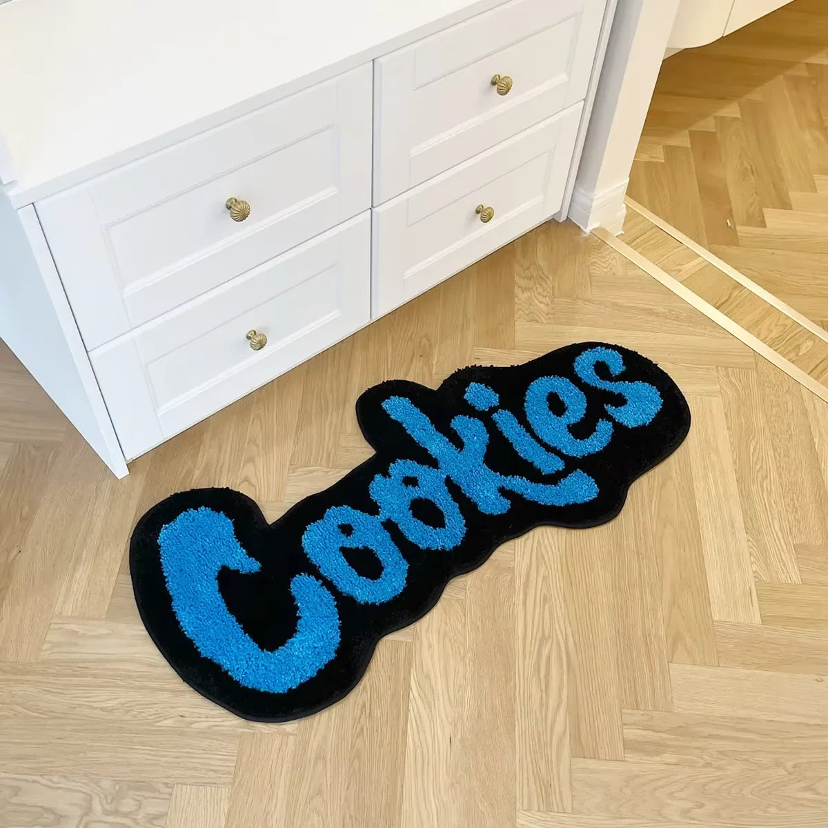 Navak Carpet Exclusive Picks Modischer Alphabet-Läuferteppich, isolierte und warme Heimdekoration, Nachttischvorleger für Schlafzimmer, Flur und Flur