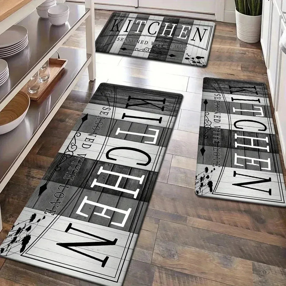 Navak Carpet 1PC Küchenteppich mit Charaktermuster, rutschfeste Fußmatten für Zuhause, Pop-Design, Badezimmerteppiche, Badematte, Teppich für Waschbecken, Wäschedekor