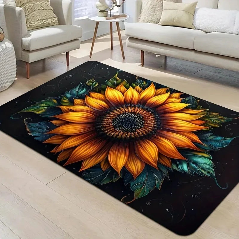 Navak Carpet 1 Stück Küchenteppich mit Hühnermuster, rutschfeste Fußmatten für Zuhause, Pop-Design, Badezimmerteppiche, Badematte, Teppich für Zuhause, Waschbecken, Wäschedekor