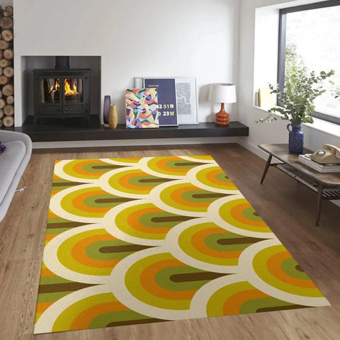 Navak Teppich Mid Century Modern Art Teppiche Skandinavischer Stil Wohnzimmer Teppich Retro 70er Jahre Bereich Teppich Neutral Abstrakt Geometrischer Teppich Rutschfest